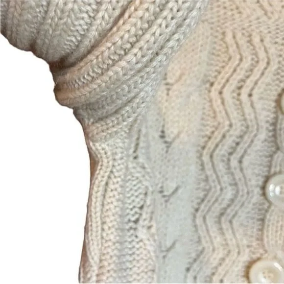 Nicole Taylor beige wool and angora button up cardigan - Picture 8 of 8